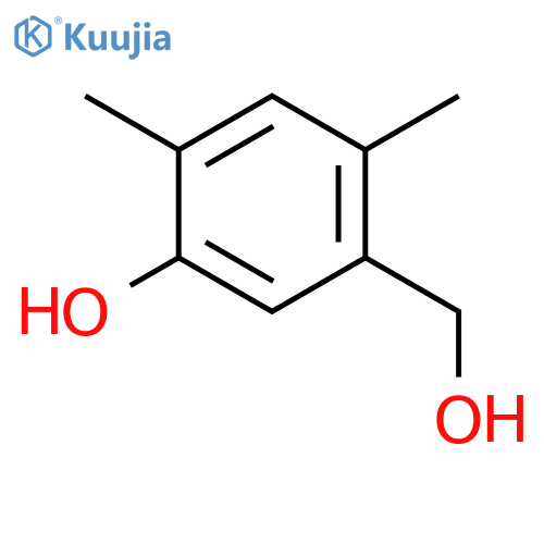 5-(hydroxymethyl)-2,4-dimethylphenol structure