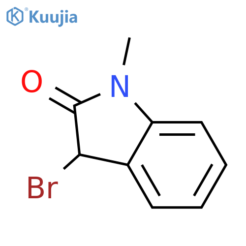 3-bromo-1-methyl-2,3-dihydro-1H-indol-2-one structure