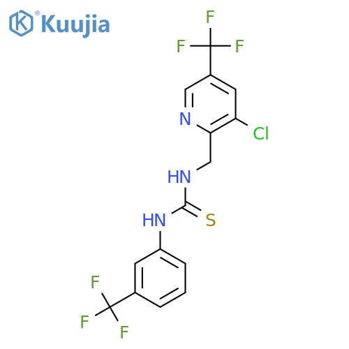 1-((3-Chloro-5-(trifluoromethyl)pyridin-2-yl)methyl)-3-(3-(trifluoromethyl)phenyl)thiourea structure