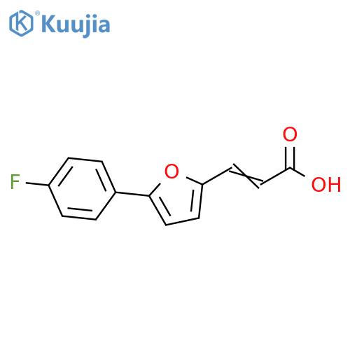 3-5-(4-fluorophenyl)furan-2-ylprop-2-enoic acid structure
