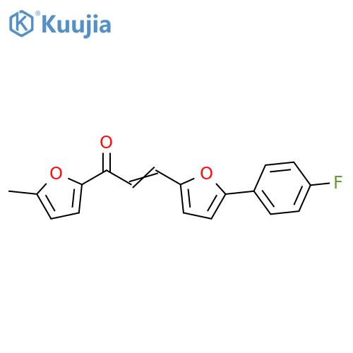 (2E)-3-5-(4-fluorophenyl)furan-2-yl-1-(5-methylfuran-2-yl)prop-2-en-1-one structure