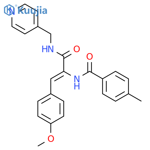 (2Z)-3-(4-methoxyphenyl)-2-(4-methylphenyl)formamido-N-(pyridin-4-yl)methylprop-2-enamide structure