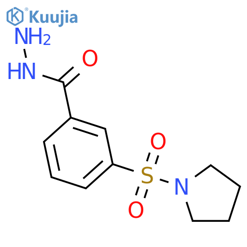 3-(Pyrrolidine-1-sulfonyl)benzohydrazide structure