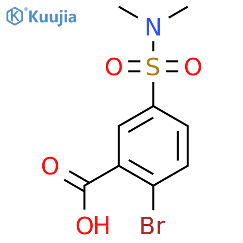 2-Bromo-5-(dimethylsulfamoyl)benzoic Acid structure