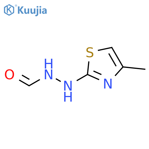 N'-(4-methyl-1,3-thiazol-2-yl)formic hydrazide structure