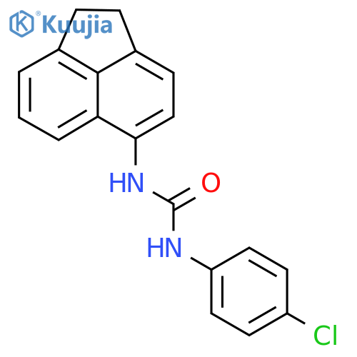 1-(4-chlorophenyl)-3-(1,2-dihydroacenaphthylen-5-yl)urea structure
