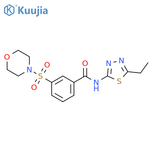 N-(5-ethyl-1,3,4-thiadiazol-2-yl)-3-(morpholine-4-sulfonyl)benzamide structure