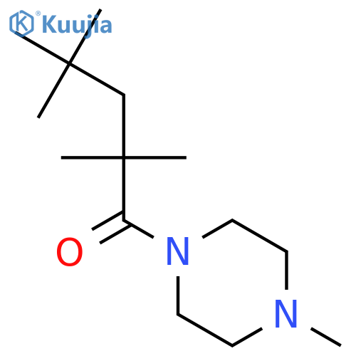 2,2,4,4-tetramethyl-1-(4-methylpiperazin-1-yl)pentan-1-one structure
