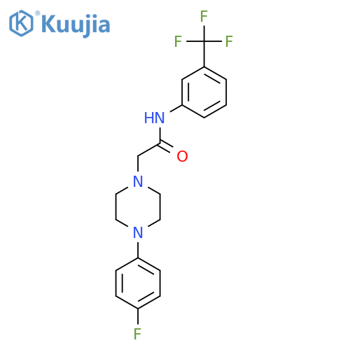 2-[4-(4-Fluorophenyl)piperazin-1-yl]-N-[3-(trifluoromethyl)phenyl]acetamide structure