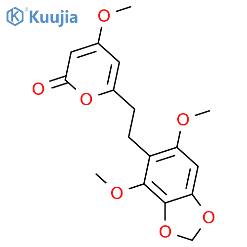 4-Methoxy-6-[2-(3,4-methylenedioxyphenyl)ethyl]-2H-pyran-2-one; 10,14-Dimethoxy structure