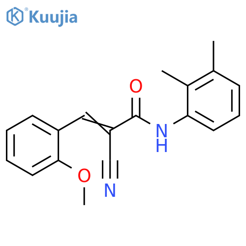 2-Propenamide, 2-cyano-N-(2,3-dimethylphenyl)-3-(2-methoxyphenyl)- structure