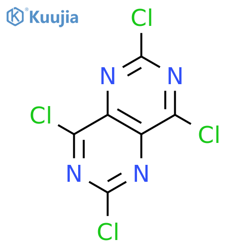 2,4,6,8-tetrachloropyrimido[5,4-d]pyrimidine structure