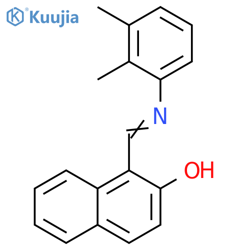 1-[[(2,3-Dimethylphenyl)imino]methyl]-2-naphthol structure