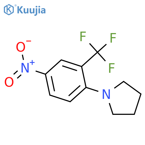 1-4-Nitro-2-(trifluoromethyl)phenylPyrrolidine structure