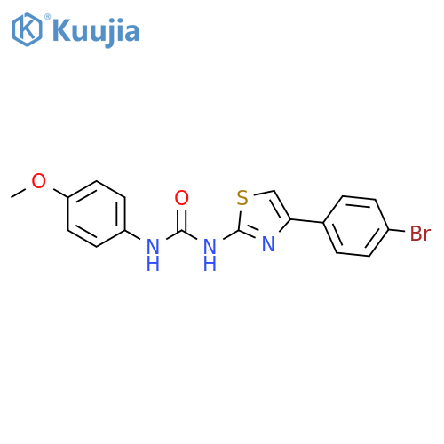 3-[4-(4-bromophenyl)-1,3-thiazol-2-yl]-1-(4-methoxyphenyl)urea structure
