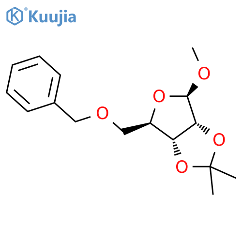 Methyl 2,3-O-Isopropylidene-5-O-benzyl-b-D-ribofuranoside structure