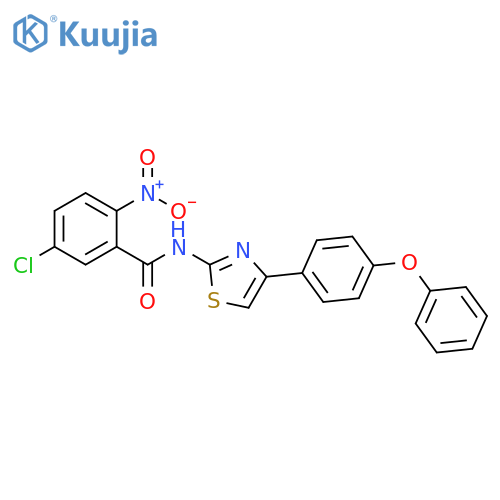 5-chloro-2-nitro-N-4-(4-phenoxyphenyl)-1,3-thiazol-2-ylbenzamide structure