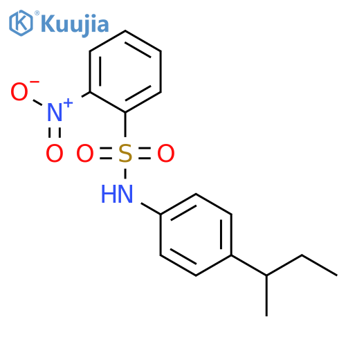 N-(4-sec-butylphenyl)-2-nitrobenzenesulfonamide structure
