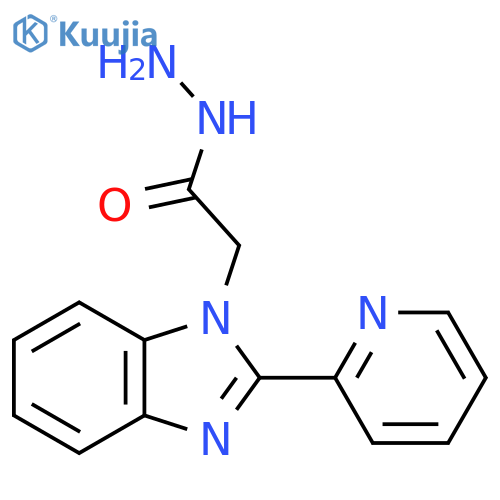 2-(2-Pyridin-2-yl-1H-benzimidazol-1-yl)acetohydrazide structure