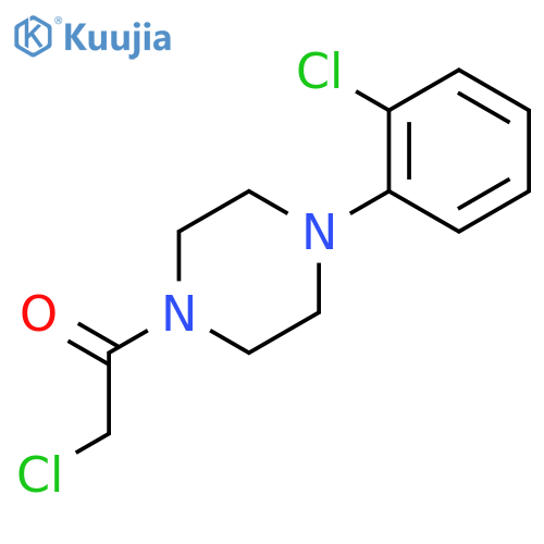 1-(chloroacetyl)-4-(2-chlorophenyl)piperazine structure