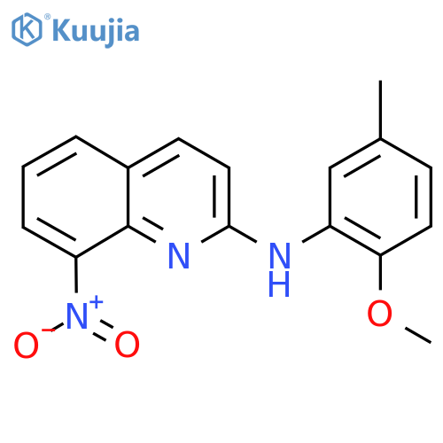 N-(2-Methoxy-5-methylphenyl)-8-nitroquinolin-2-amine structure