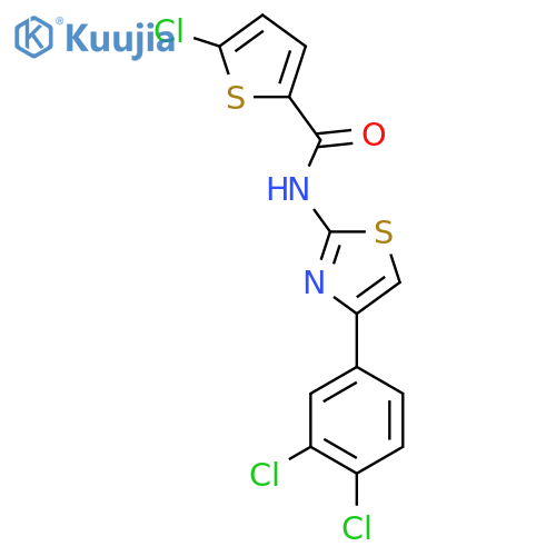 5-chloro-N-4-(3,4-dichlorophenyl)-1,3-thiazol-2-ylthiophene-2-carboxamide structure