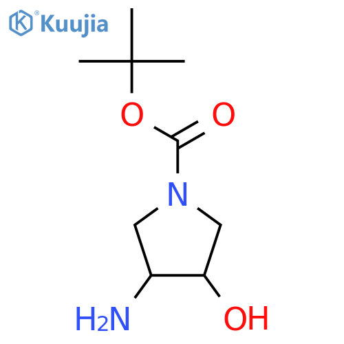 tert-butyl (3R,4R)-3-amino-4-hydroxypyrrolidine-1-carboxylate structure