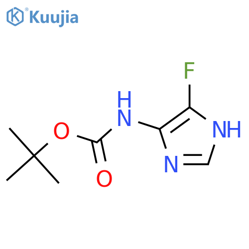Carbamic acid,(5-fluoro-1H-imidazol-4-yl)-, 1,1-dimethylethyl ester (9CI) structure