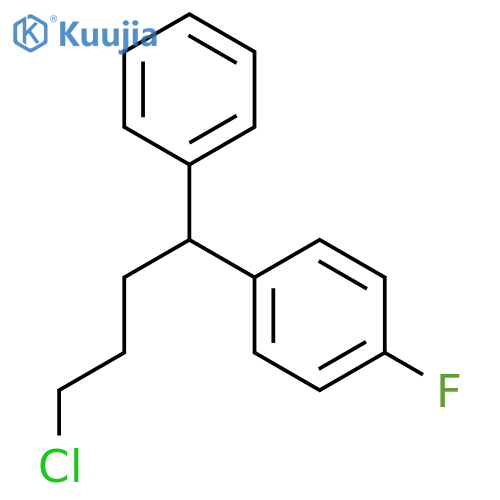 1-(4-chloro-1-phenyl-butyl)-4-fluoro-benzene structure