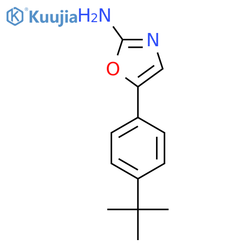 5-(4-tert-butylphenyl)-1,3-oxazol-2-amine structure