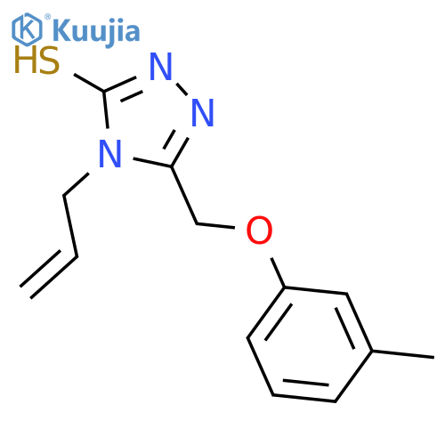 4-Allyl-5-(3-methylphenoxy)methyl-4H-1,2,4-triazole-3-thiol structure