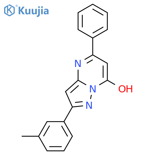 2-(3-methylphenyl)-5-phenylpyrazolo[1,5-a]pyrimidin-7-ol structure