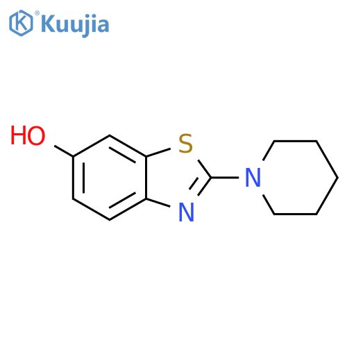 2-(piperidin-1-yl)-1,3-benzothiazol-6-ol structure