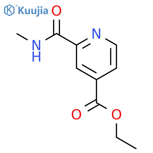 4-Pyridinecarboxylicacid, 2-[(methylamino)carbonyl]-, ethyl ester structure