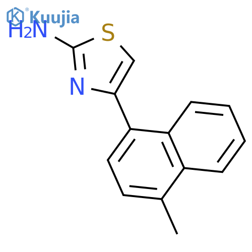 4-(4-methylnaphthalen-1-yl)-1,3-thiazol-2-amine structure