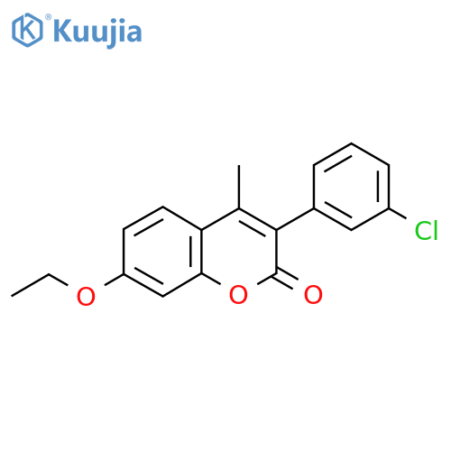 3(2-Chlorophenyl)-7-Ethoxy-4-Methylcoumarin structure