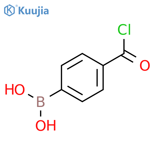 4-Chlorocarbonylphenylboronic acid structure