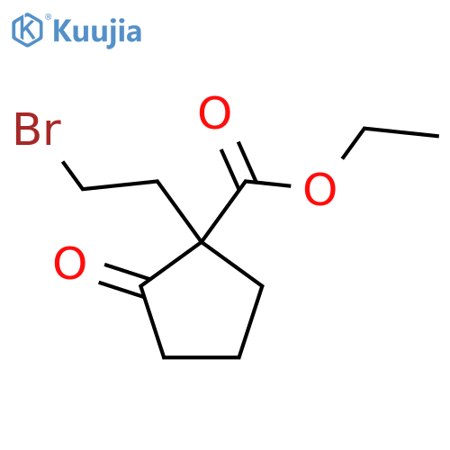 Ethyl 1-(2-bromoethyl)-2-oxocyclopentane-1-carboxylate structure