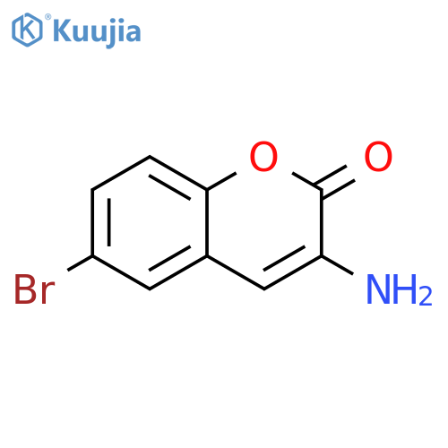 3-amino-6-bromo-2H-chromen-2-one structure