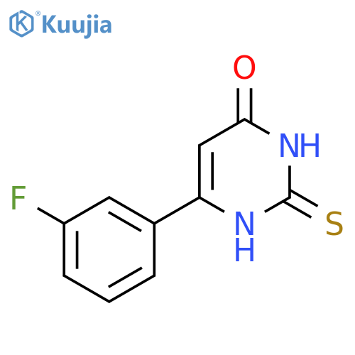 6-(3-fluorophenyl)-2-thioxo-2,3-dihydropyrimidin-4(1H)-one structure