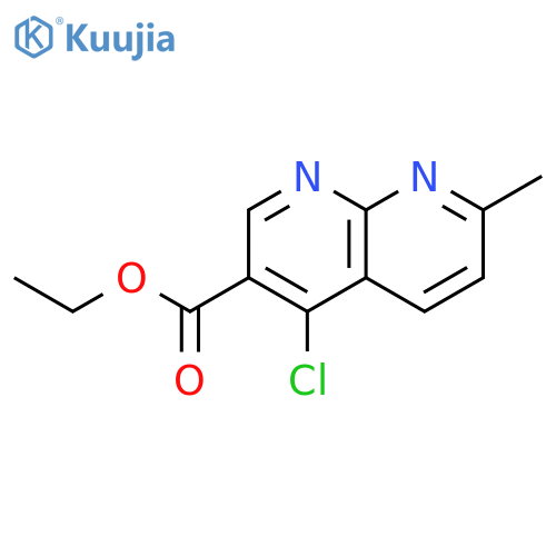 Ethyl 4-Chloro-7-methyl-1,8-naphthyridine-3-carboxylate structure