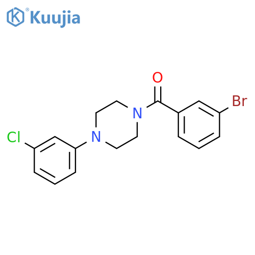 1-(3-bromobenzoyl)-4-(3-chlorophenyl)piperazine structure