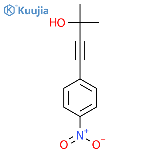 3-Butyn-2-ol, 2-methyl-4-(4-nitrophenyl)- structure
