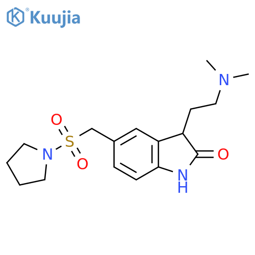 1-3-2-(Dimethylamino)ethyl-2,3-dihydro-2-oxo-1H-indol-5-ylmethylsulfonylpyrrolidine structure