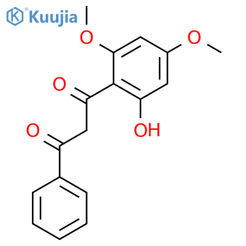 1-(2-hydroxy-4,6-dimethoxyphenyl)-3-phenylpropane-1,3-dione structure