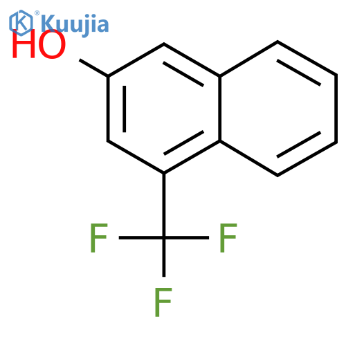 1-(Trifluoromethyl)-3-naphthol structure