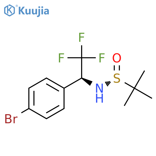(R)-N-((S)-1-(4-Bromophenyl)-2,2,2-Trifluoroethyl)-2-Methylpropane-2-Sulfinamide structure