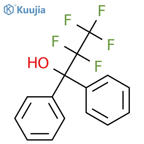 Benzenemethanol, a-(pentafluoroethyl)-a-phenyl- (9CI) structure