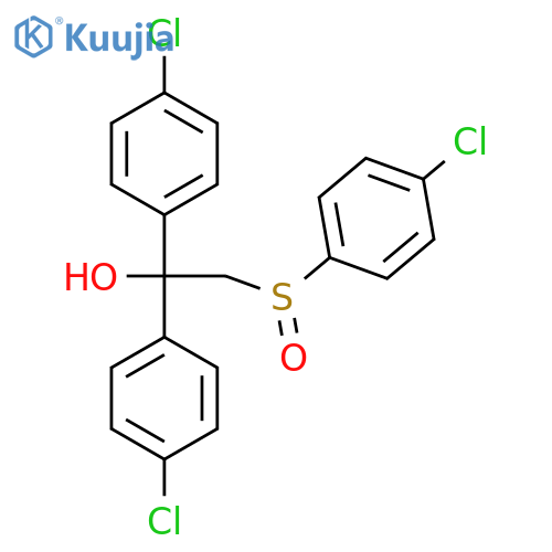1,1-BIS(4-CHLOROPHENYL)-2-[(4-CHLOROPHENYL)SULFINYL]-1-ETHANOL structure