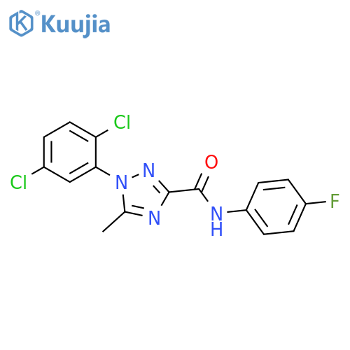 1H-1,2,4-Triazole-3-carboxamide, 1-(2,5-dichlorophenyl)-N-(4-fluorophenyl)-5-methyl- structure